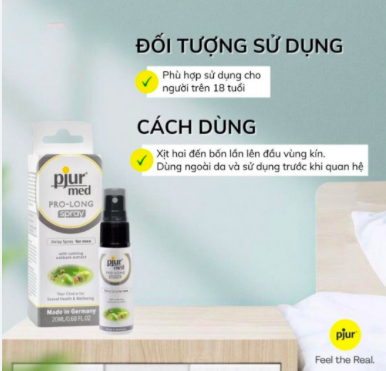 Chai xịt Pjur Med Prolong 20ml Đức kéo dài quan hệ an toàn hiệu quả